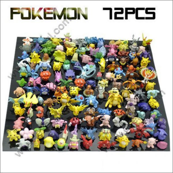 Kit com 72 Pokemons aleatórios