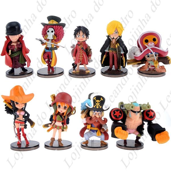 9 Miniaturas dos Personagens de One Piece Filme Z - Lojinha do Leandro